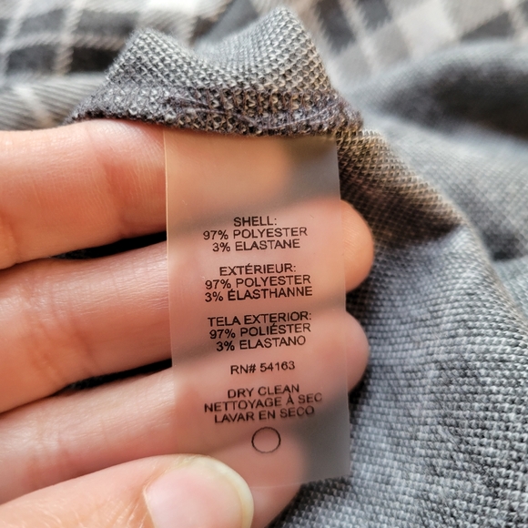 Tommy Hilfiger Gray & White Plaid Sweater Dress Size 6 - Picture 7 of 7